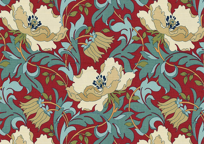 Art Deco, Cherry - Made to Measure Curtains - Image 8